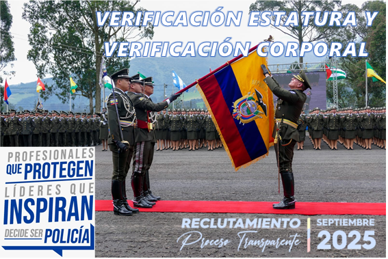 Técnico Operativo Verificación Estatura y Verificación Corporal