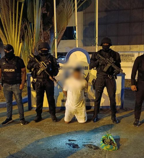 Policía en Portoviejo aprehende a presunto integrante de organización delictiva
