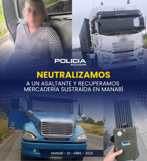 Neutralizamos a un asaltante y recuperamos mercadería sustraída